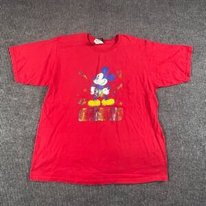 VTG Mickey Mouse T Shirt‎ Womens 18 W XXL Red Mickey Unlimited Jerry Leigh Retro
